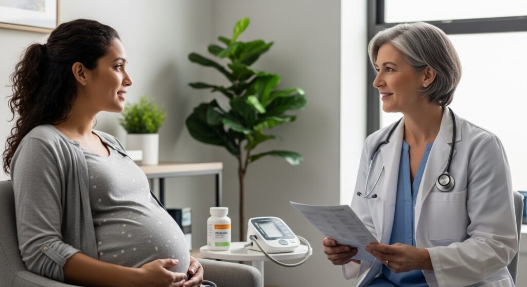 Low-dose aspirin pregnancy conversation with prenatal provider