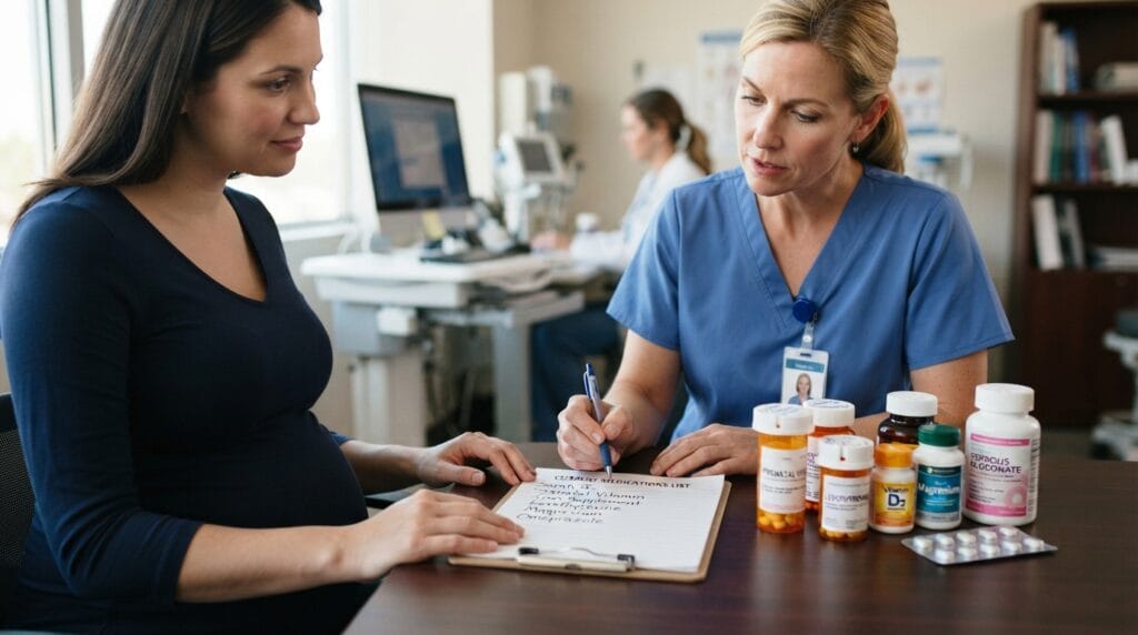 Prescription OTC and supplement review for pregnancy medication safety