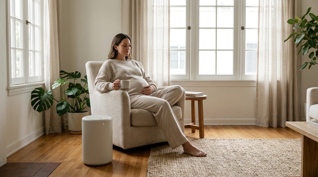 Air purifier in a clean-air room