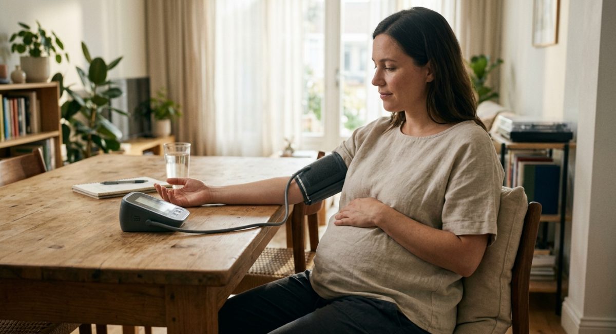 Blood pressure monitoring during pregnancy at home with a digital upper-arm monitor